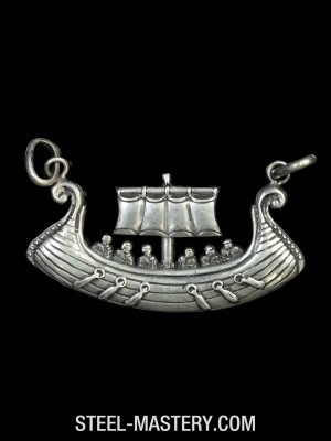 Viking ship pendant