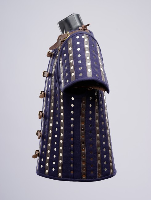 Brigandine spaulders of plates 7x7 cm (2,8x2,8 in) Protezione brigantina per braccia