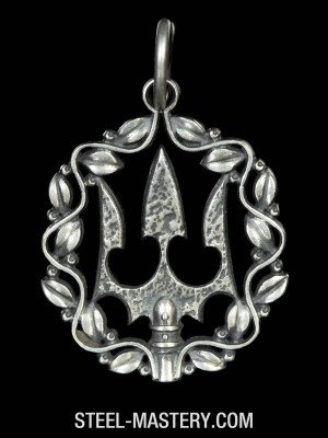 Poseidon trident necklace