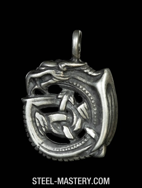 Viking dragon Ouroboros style Pendants