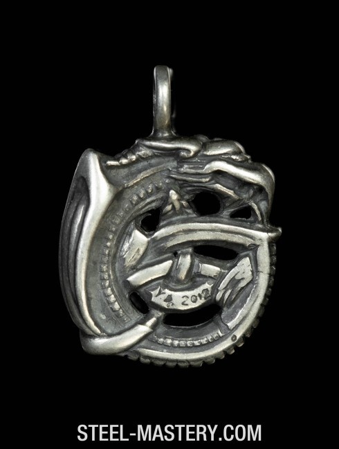 Viking dragon Ouroboros style Pendants