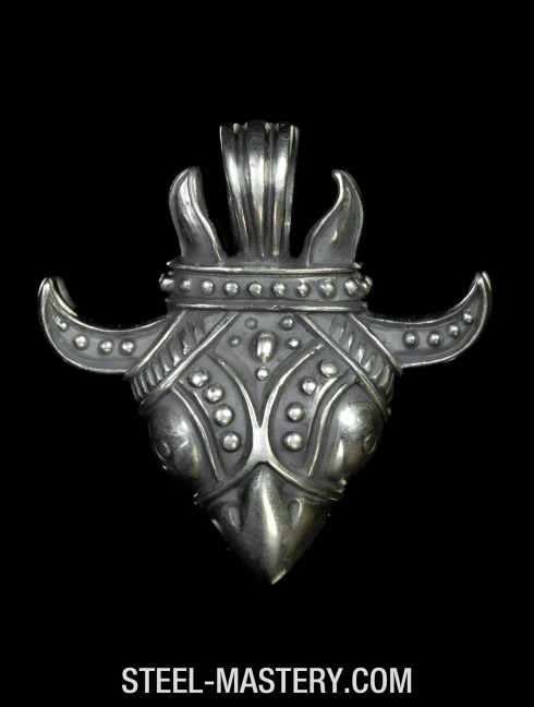 Celtic Raven Head Pagan Pendant Pendants