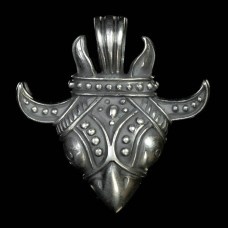 Celtic Raven Head Pagan Pendant image-1