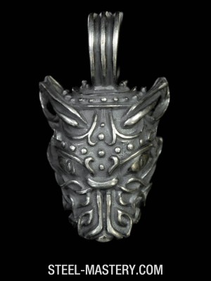 Wolf head necklace pendant 