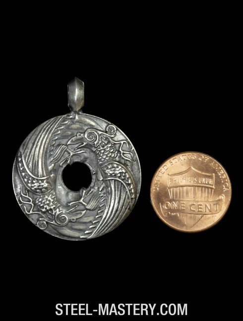 Odins ravens Huginn and Muninn - Viking talisman Pendants