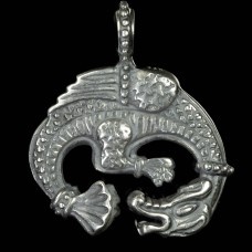 Viking sea serpent pendant image-1