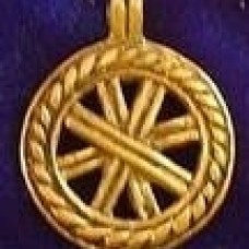 Solar pendant with the Sun wheel symbol image-1