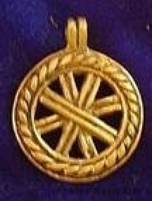 Solar pendant with the Sun wheel symbol Accessories