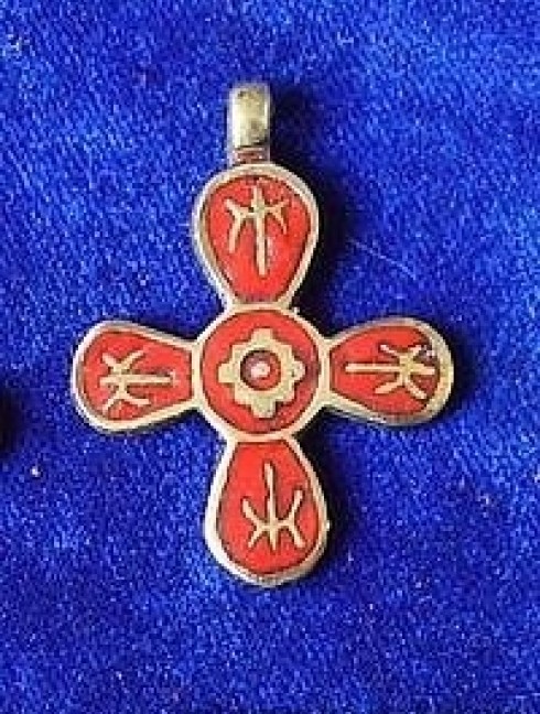 Slavonic christian cross (Kiev, 12-13 century) 