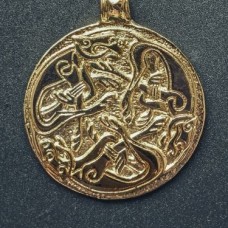 Celtic dogs pendant image-1