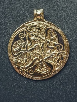 Celtic dogs pendant 