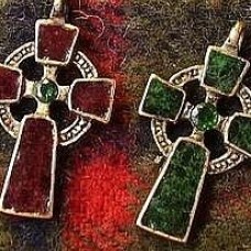Enameled Celtic Cross pendant image-1
