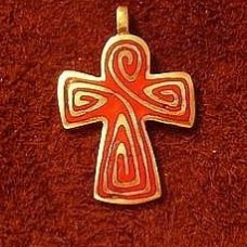 Enameled Celtic Cross pendant image-1