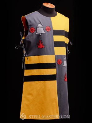 QUARTER COLORED TABARD WITH A BELL