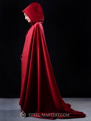 Medieval cape with hood 