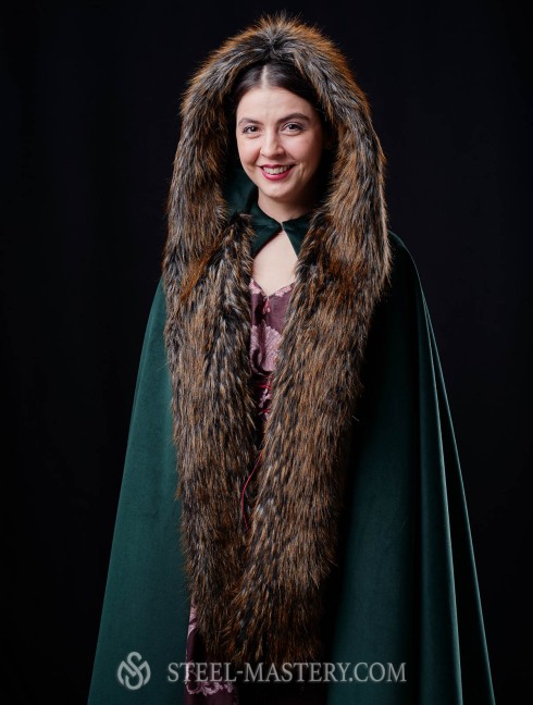 Medieval robe with detachable hood  Cloaks and capes