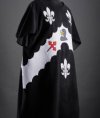 Black tabard with a helmet, white lilies and crosses image-1