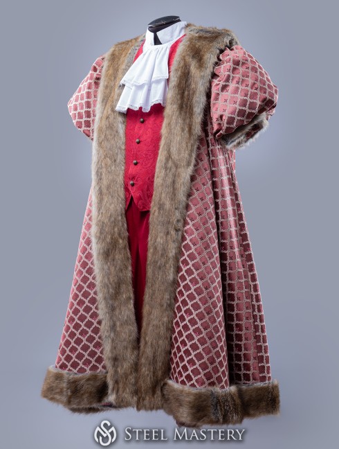 Tenue royale de roi avec fourrure Costumes fantaisie pour homme