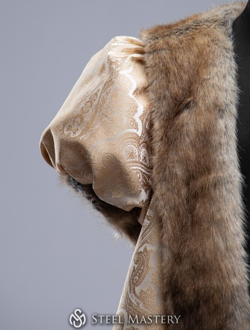 Royal king outfit with fur Men's fantasy costumes