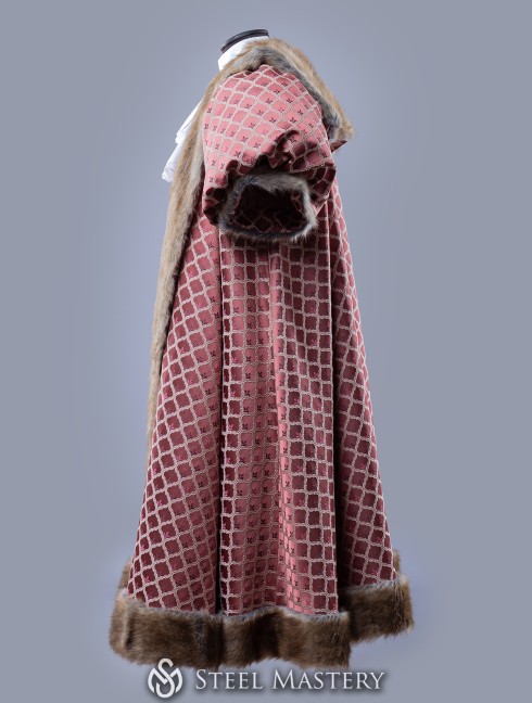 Royal king outfit with fur Men's fantasy costumes