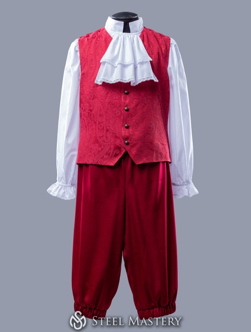 Tenue royale de roi avec fourrure Costumes fantaisie pour homme