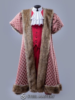 Königliches Königsoutfit mit Pelz Fantasyköstume für Männer