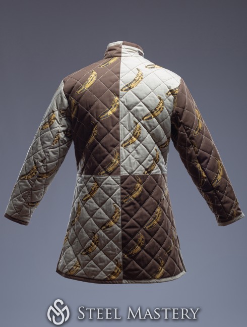 Short HEMA style gambeson with diamond stitching Gambison