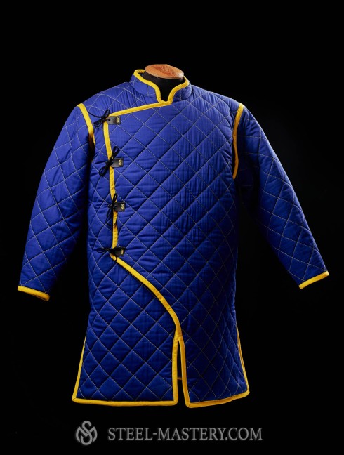 Short HEMA style gambeson with diamond stitching Gambesón.
