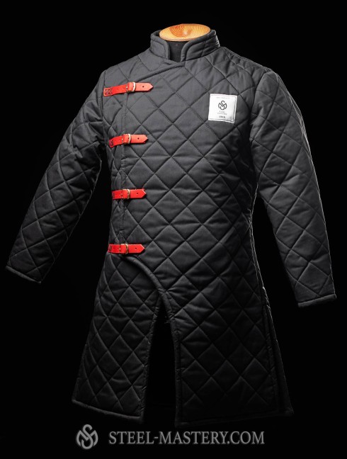 Short HEMA style gambeson with diamond stitching Gambison