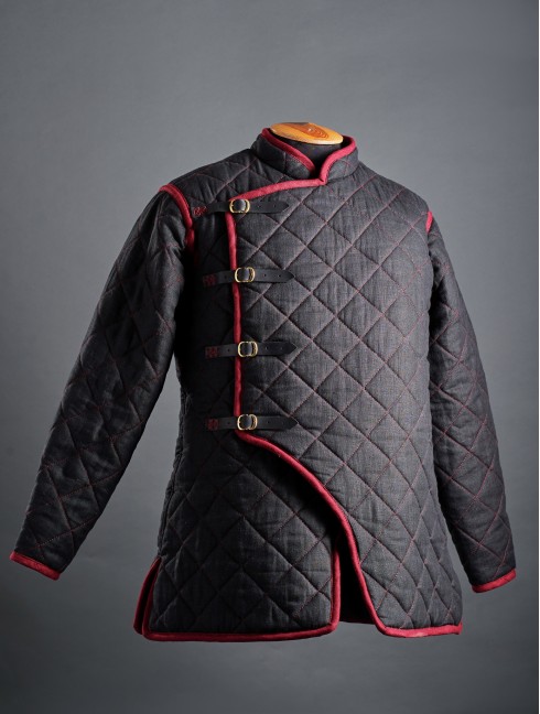 Short HEMA style gambeson with diamond stitching Gambison