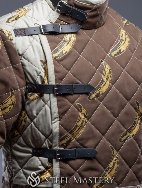 Short HEMA style gambeson with diamond stitching Gambesón.
