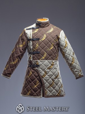 Short HEMA style gambeson with diamond stitching