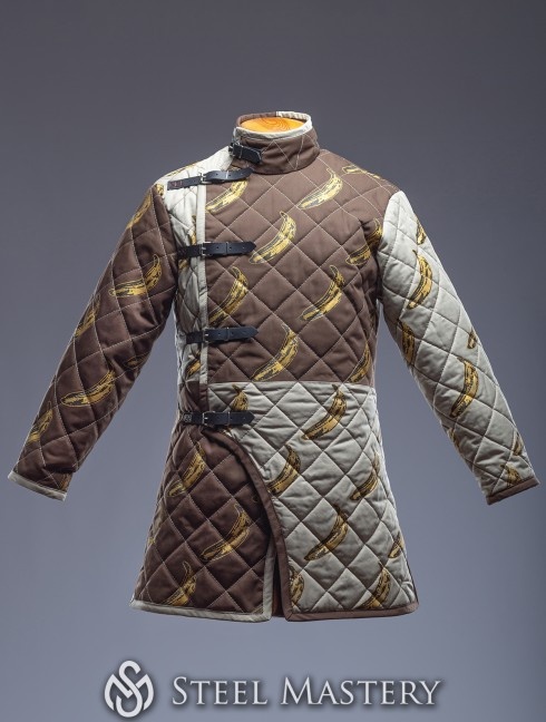 Short HEMA style gambeson with diamond stitching Gambesón.