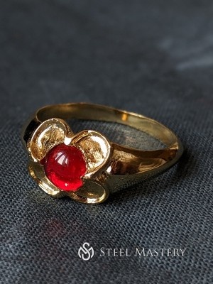 European Medieval ring "Flower" Gussteile