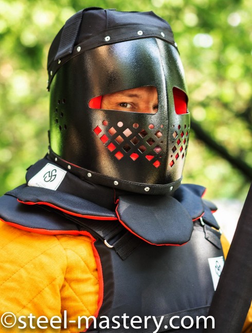 The HEMA helmet with an integrated neckpiece HEMA