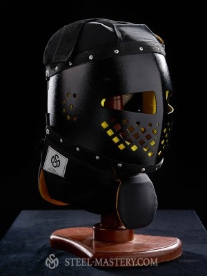 The HEMA helmet with an integrated neckpiece HEMA