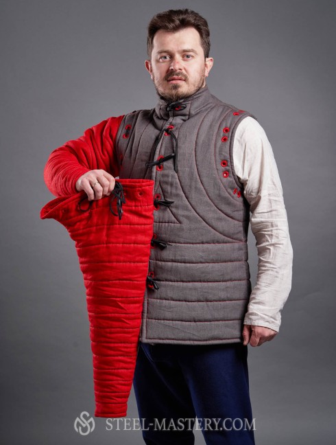 HEMA gambeson with lapped sleeves Gambeson