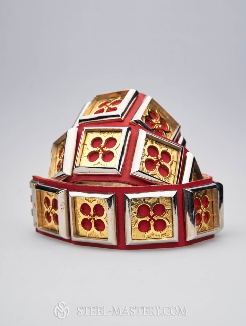 Knight belt of Hugues de Chatelus, late 14th century 