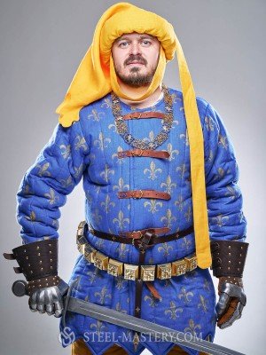 Costume of French knight from Battle of Poitiers, stylization