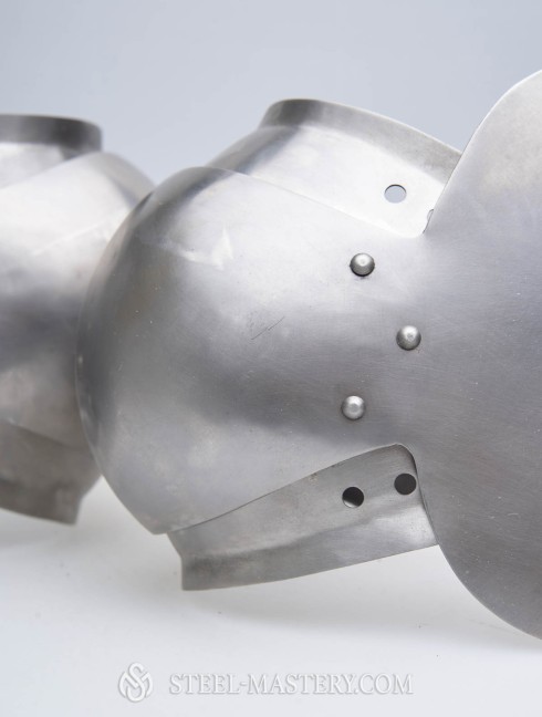 Plate knee caps as a part of brigandine legs protection Ready to ship
