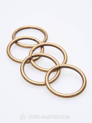 10 steel rings, diametr 3.5 cm (1.38 inches) Plattenrüstungen