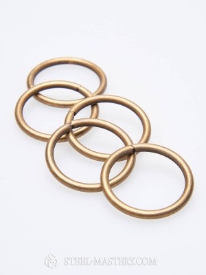 10 steel rings, diametr 3.5 cm (1.38 inches) Corazza