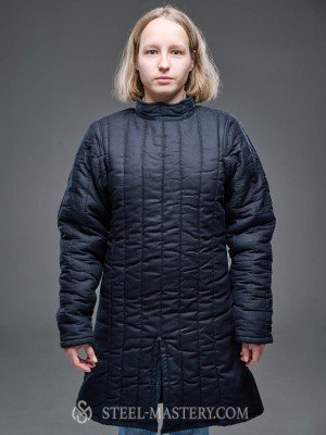 Cotton gambeson front closed XS-size Ready padded armour