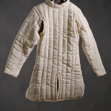 Uncolored closed-front gambeson, XS image-1