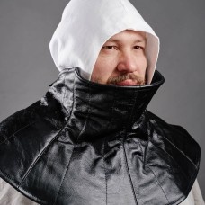 Leather padded aventail with back lacing image-1
