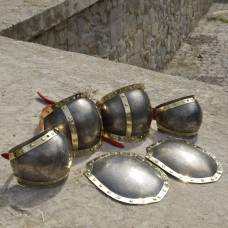 Steel armour set - elbow caps and kneecaps  image-1