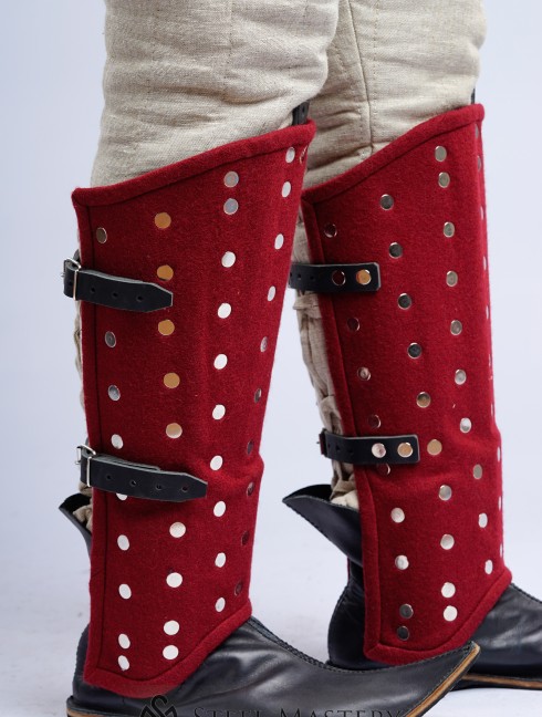 Brigandine greaves  Brigantinenbeinschienen