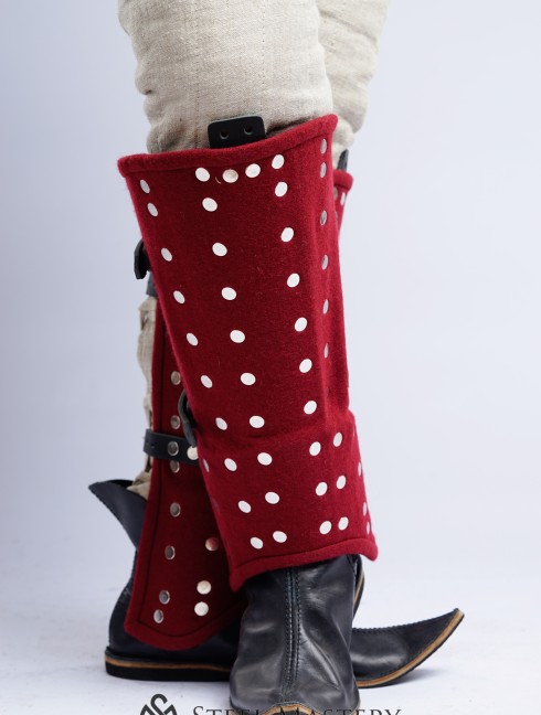 Brigandine greaves  Brigandine leg protection