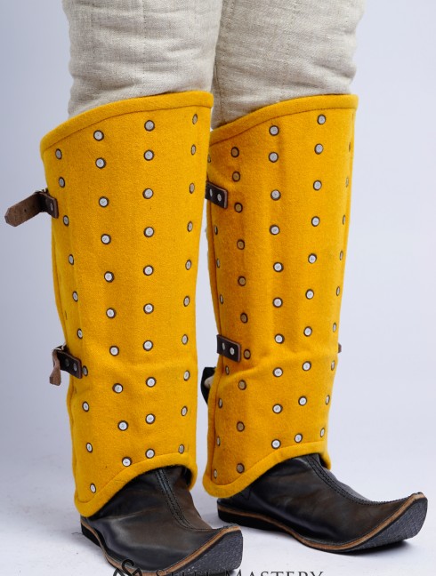 Brigandine greaves  Brigandine leg protection
