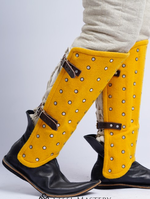 Brigandine greaves  Brigandine leg protection